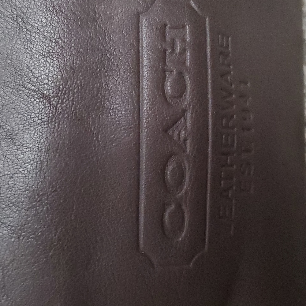 Vintage Coach Dark Brown Leather Women's Bag